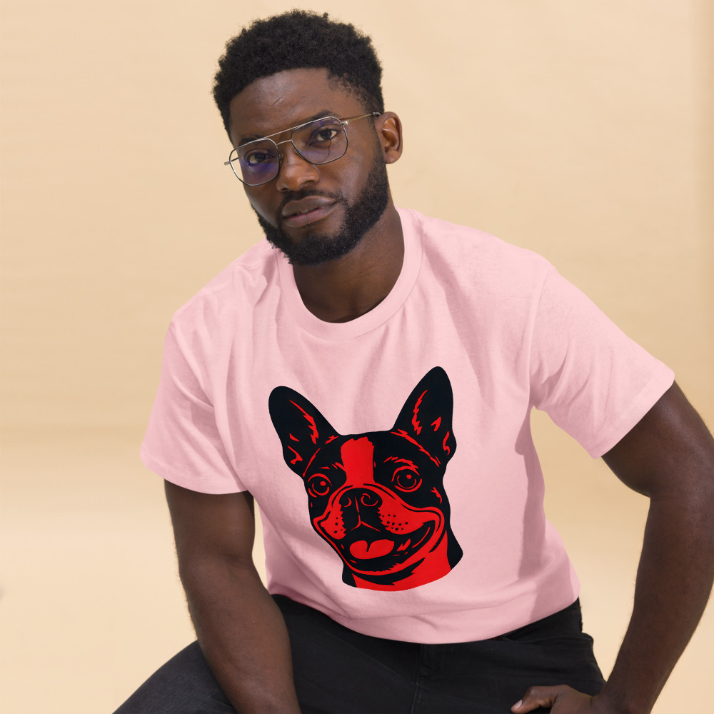 Boston Terrier in Pop Art style with bright red and deep black - Image 5