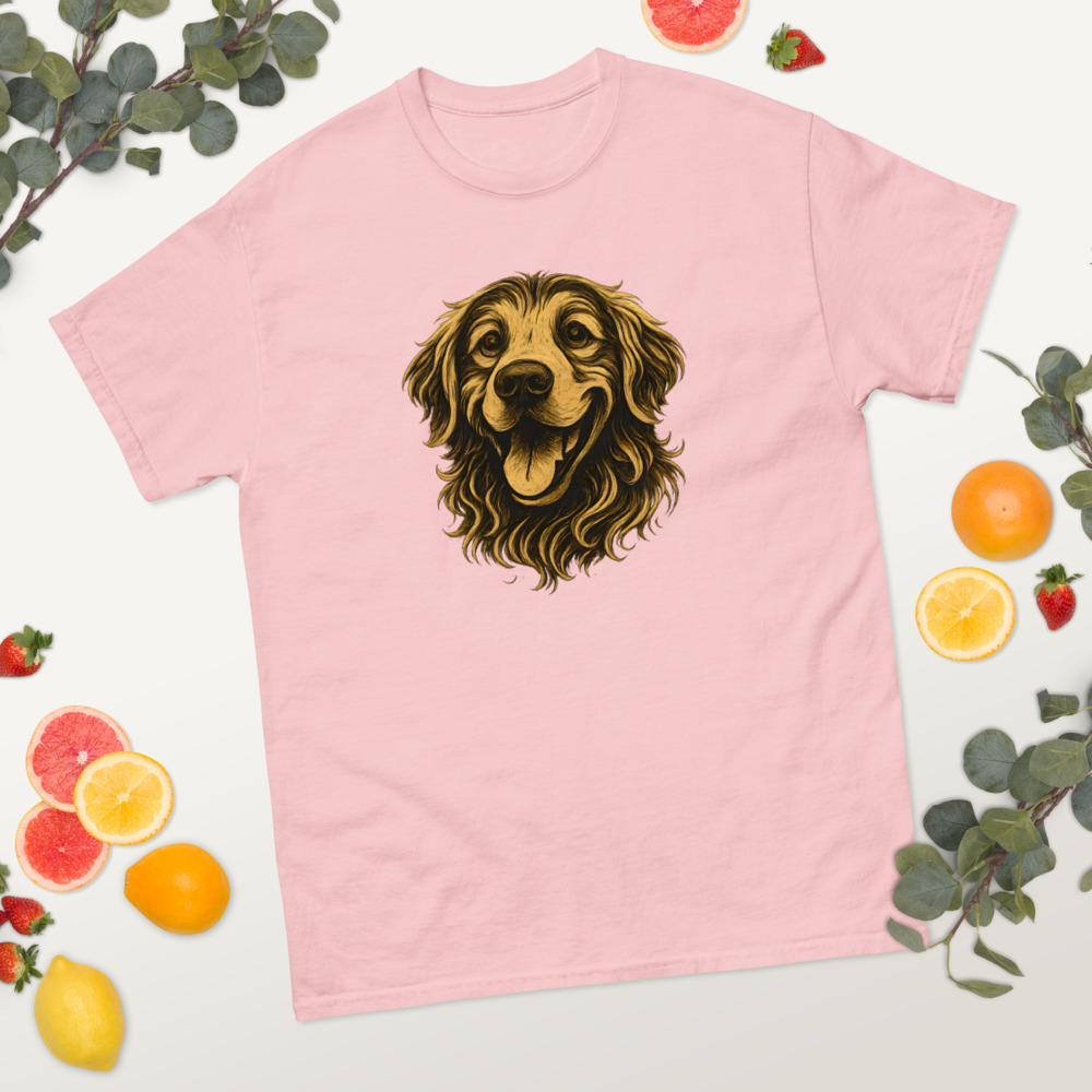 Golden Retriever in whimsical fantasy style with black and gold colors - Image 5