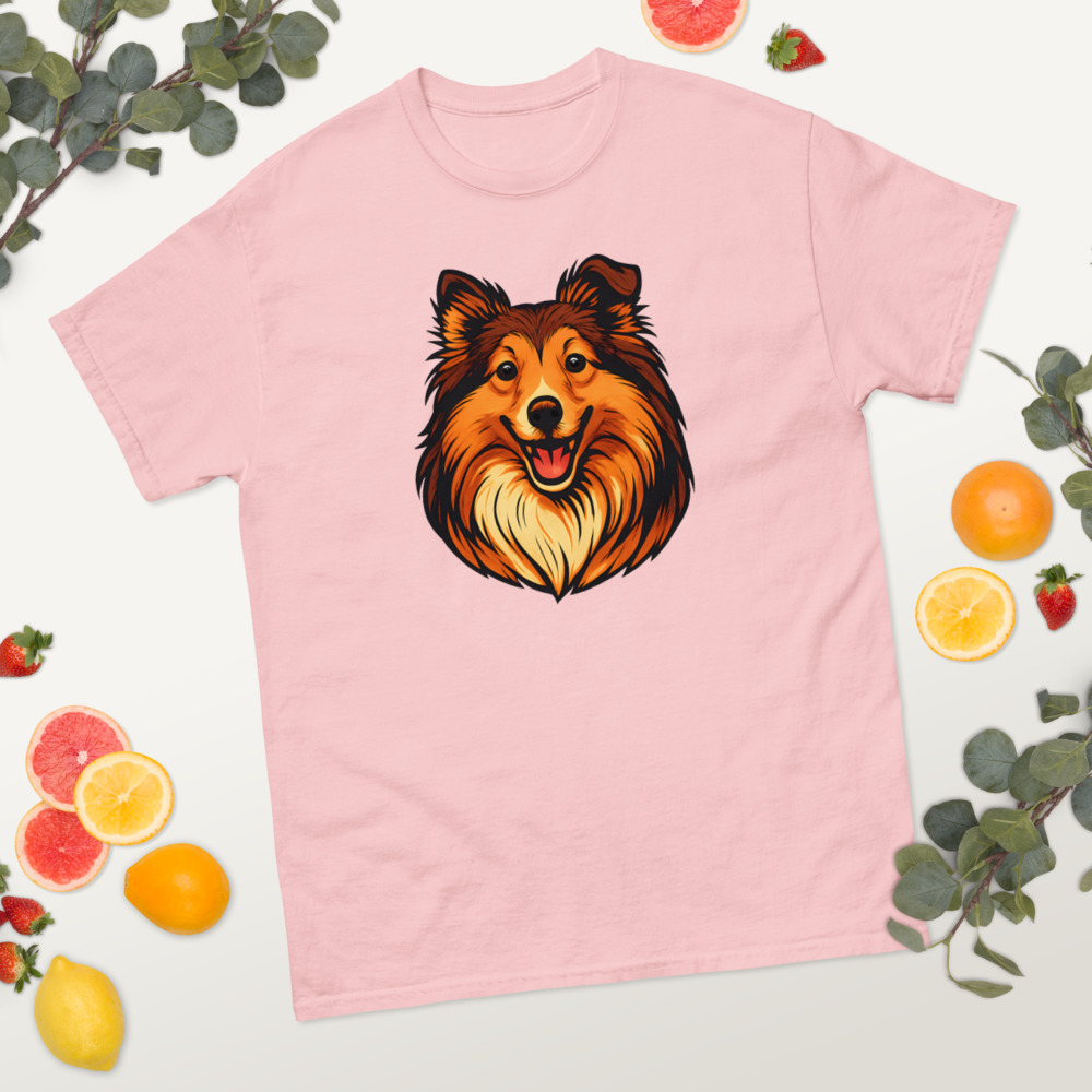 Shetland Sheepdog in comic book style with warm colors - Image 3