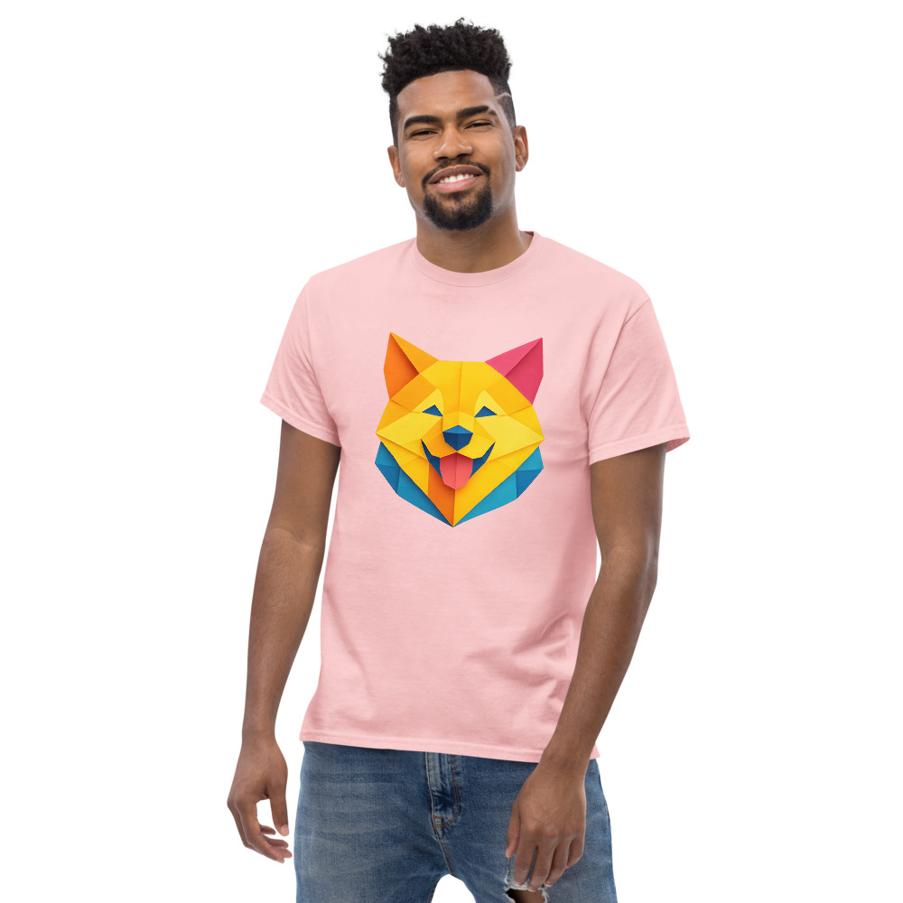 Akita in origami paper style with bright colors - Image 5