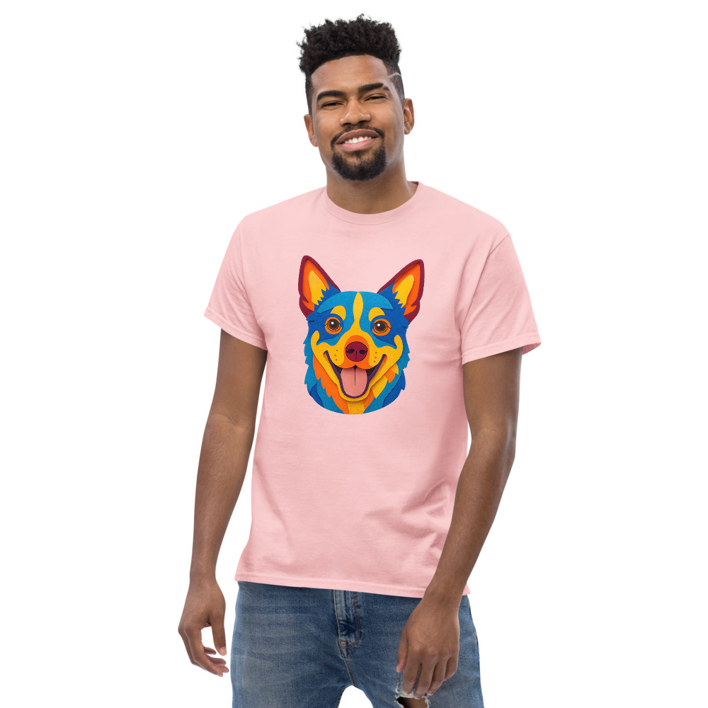 Australian Cattle Dog in paper cutout style with bright colors - Image 6