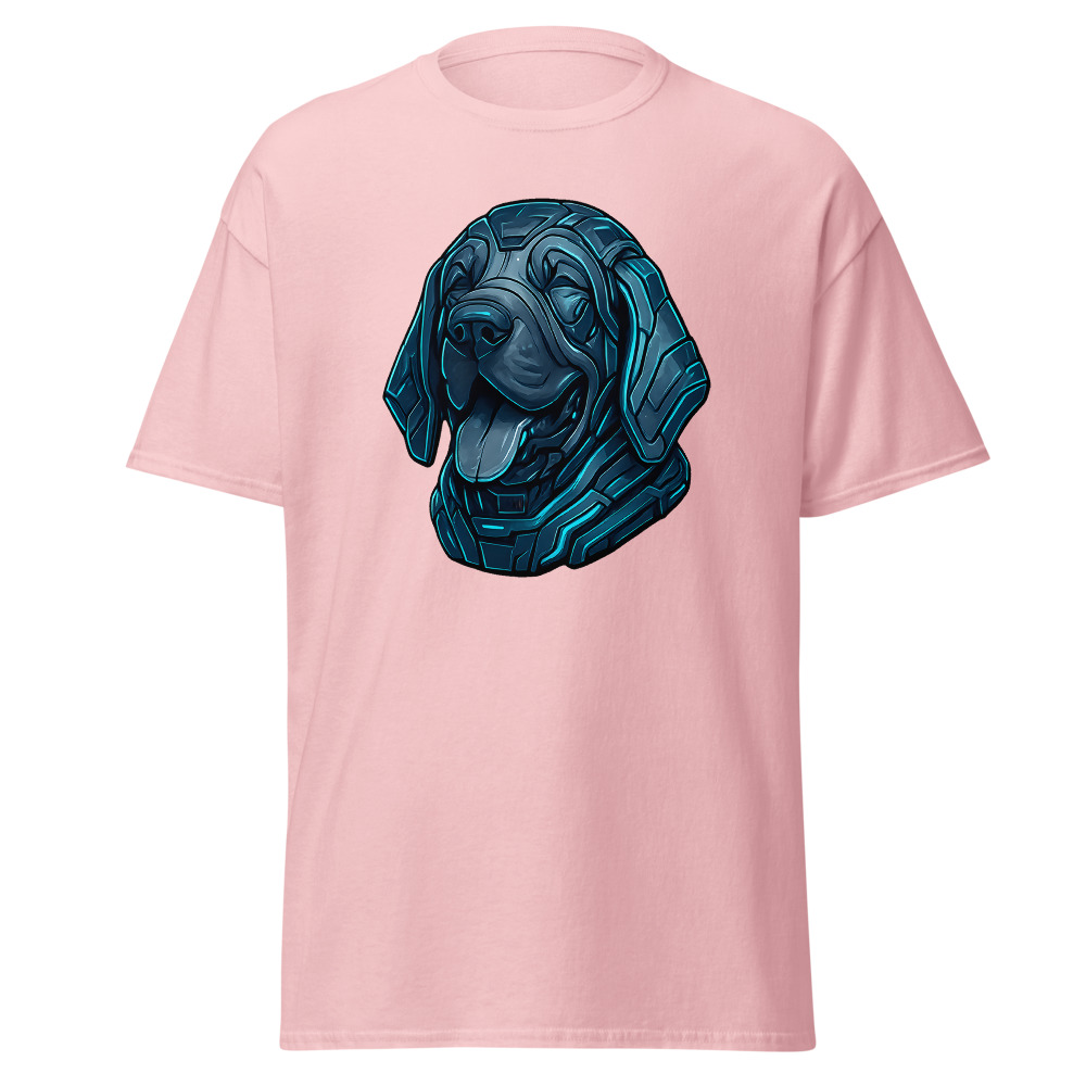Bloodhound in futuristic cyberpunk style with steel silver and electric blue colors - Image 7