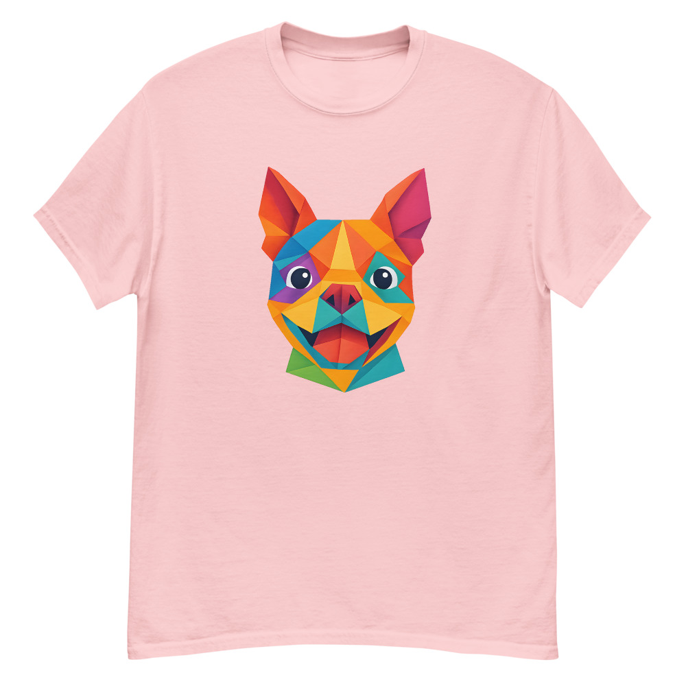 Boston Terrier in origami paper style with bright colors - Image 5