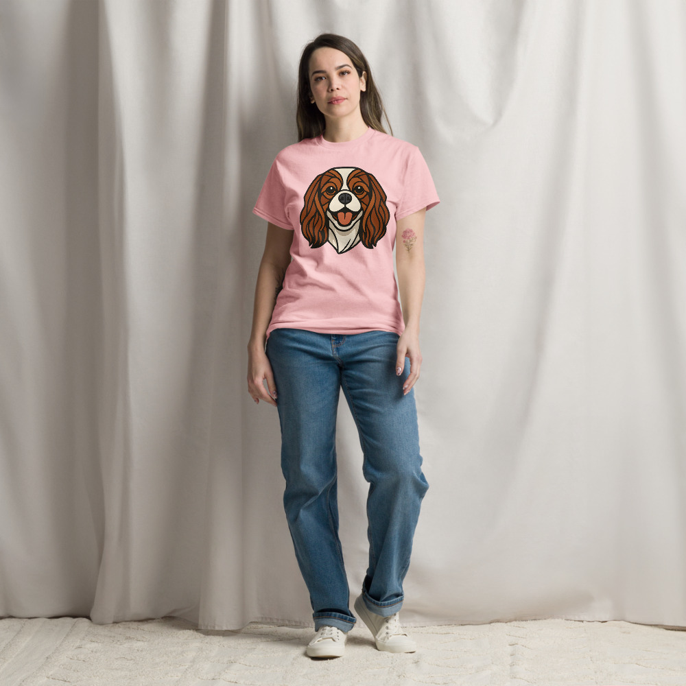 Cavalier King Charles Spaniel in Art Deco style with breed colors - Image 7
