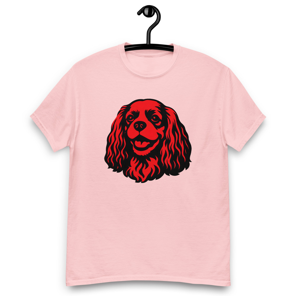 Cavalier King Charles Spaniel in Pop Art style with red and black colors - Image 4