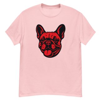 French Bulldog in Pop Art style with Bright Red and Deep Black