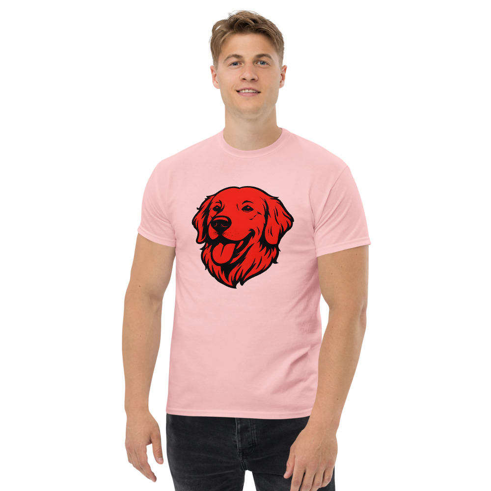 Golden Retriever in Pop Art style with Bright Red and Deep Black - Image 4