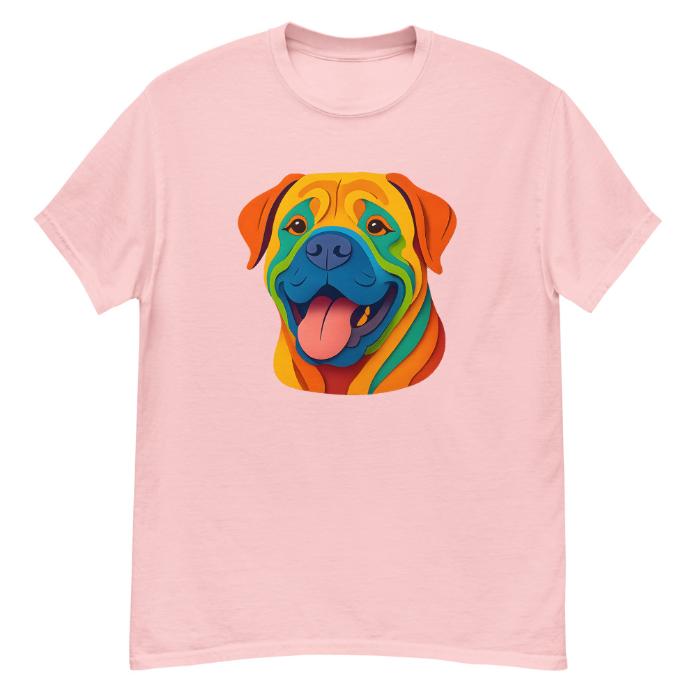 Mastiff in paper cutout style with bright colors - Image 4