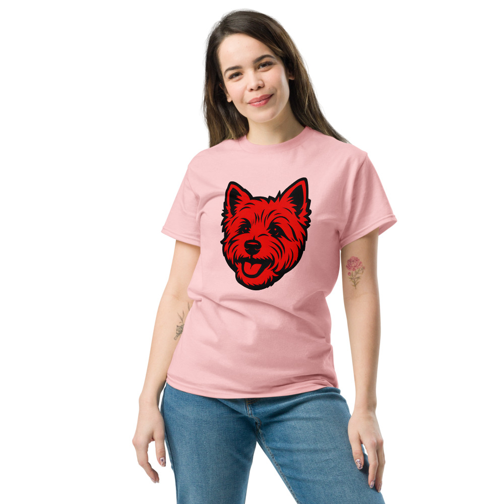 West Highland White Terrier in Pop Art style with red and black colors - Image 6