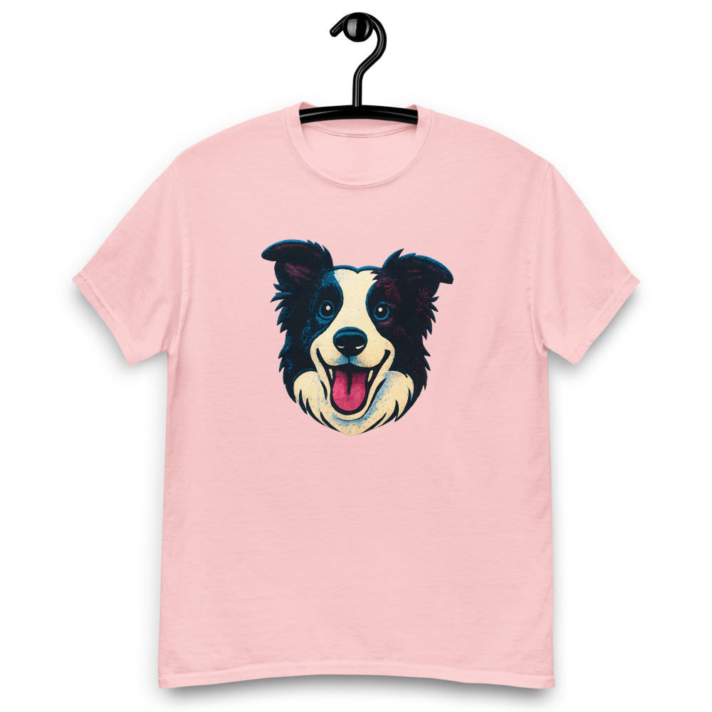 Border Collie in retro print style with CMYK halftone colors - Image 6
