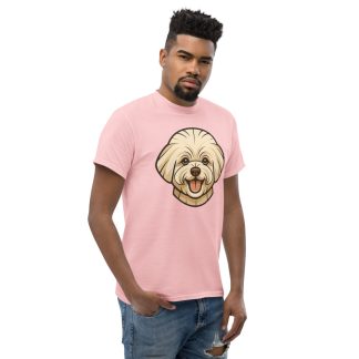Bichon Frise in Art Deco style with breed colors