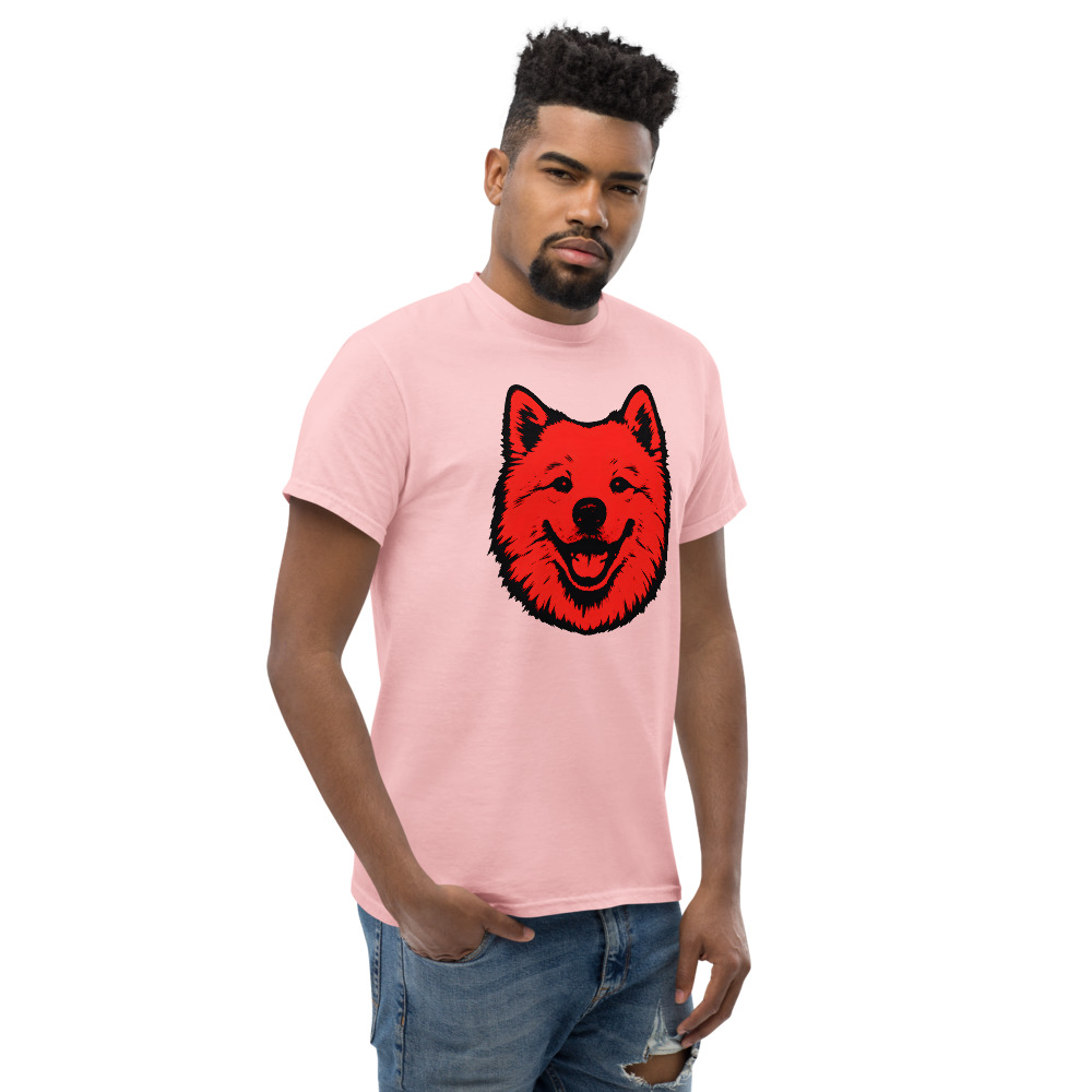 Samoyed in Pop Art style with bright red and deep black colors - Image 3