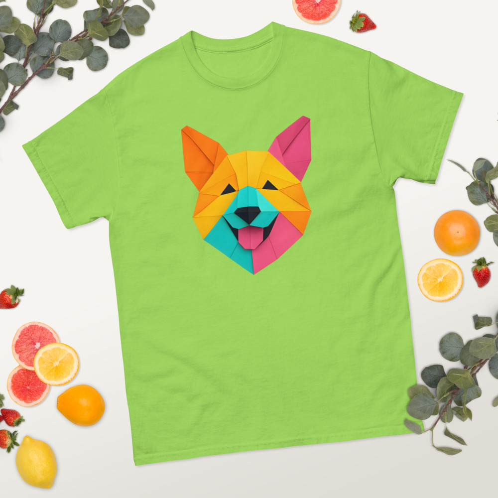 Pembroke Welsh Corgi in origami paper style with bright colors - Image 5