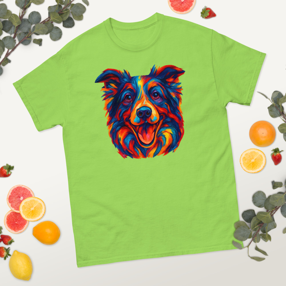 Border Collie expressionist art with intense emotional colors - Image 7
