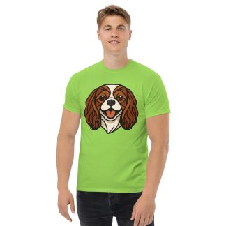Cavalier King Charles Spaniel in Art Deco style with breed colors