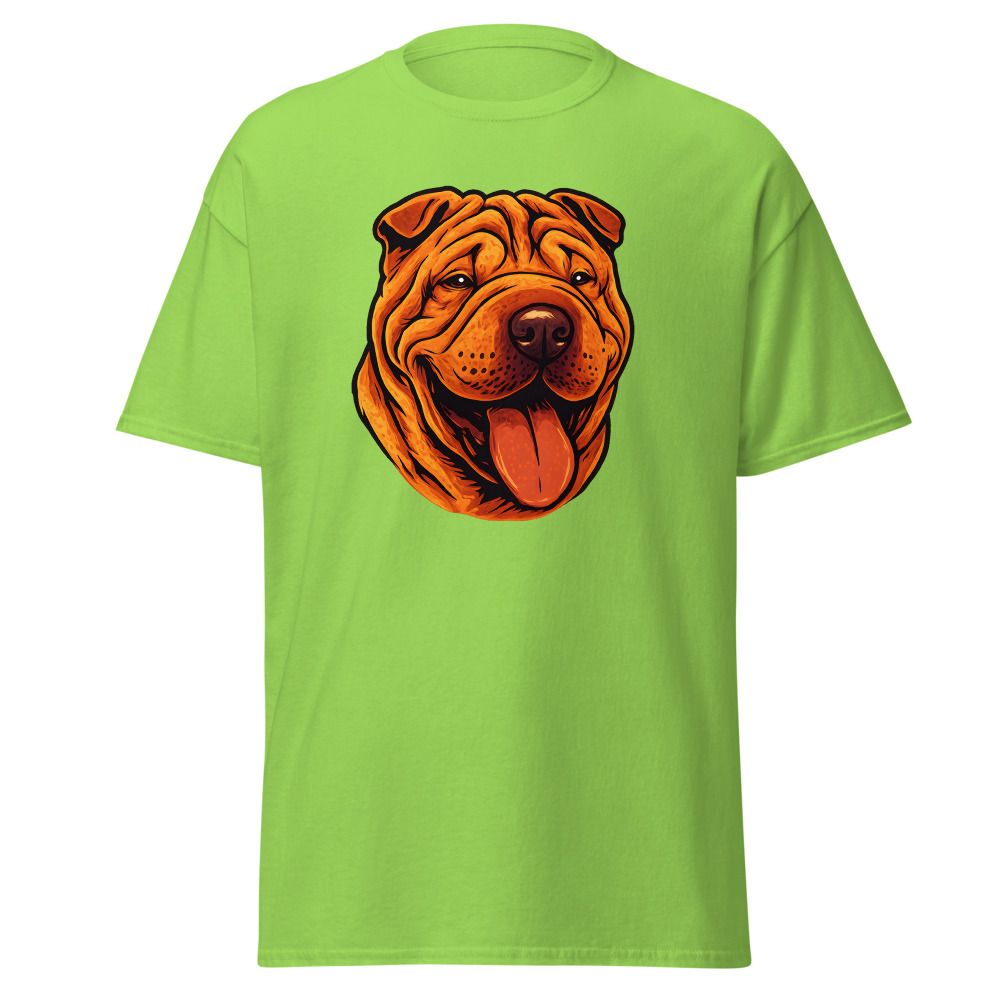 Chinese Shar-Pei in comic book style with warm colors - Image 6