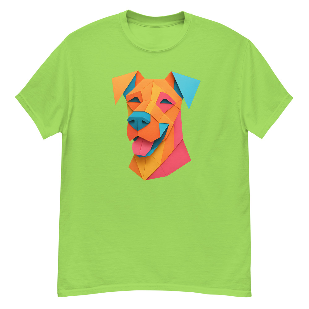 Great Dane in origami paper style with bright colors - Image 6