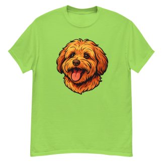 Havanese Dog in comic book style with warm colors