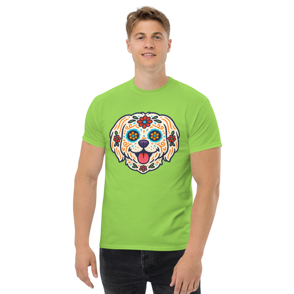 Maltese Dog in Day of Dead style with bright colors - Image 4