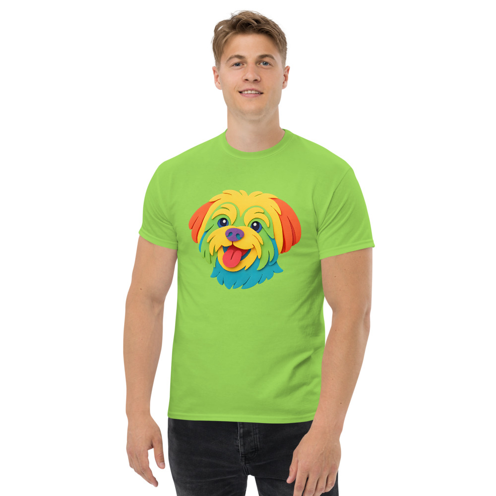 Maltese Dog in paper cutout style with bright colors - Image 4
