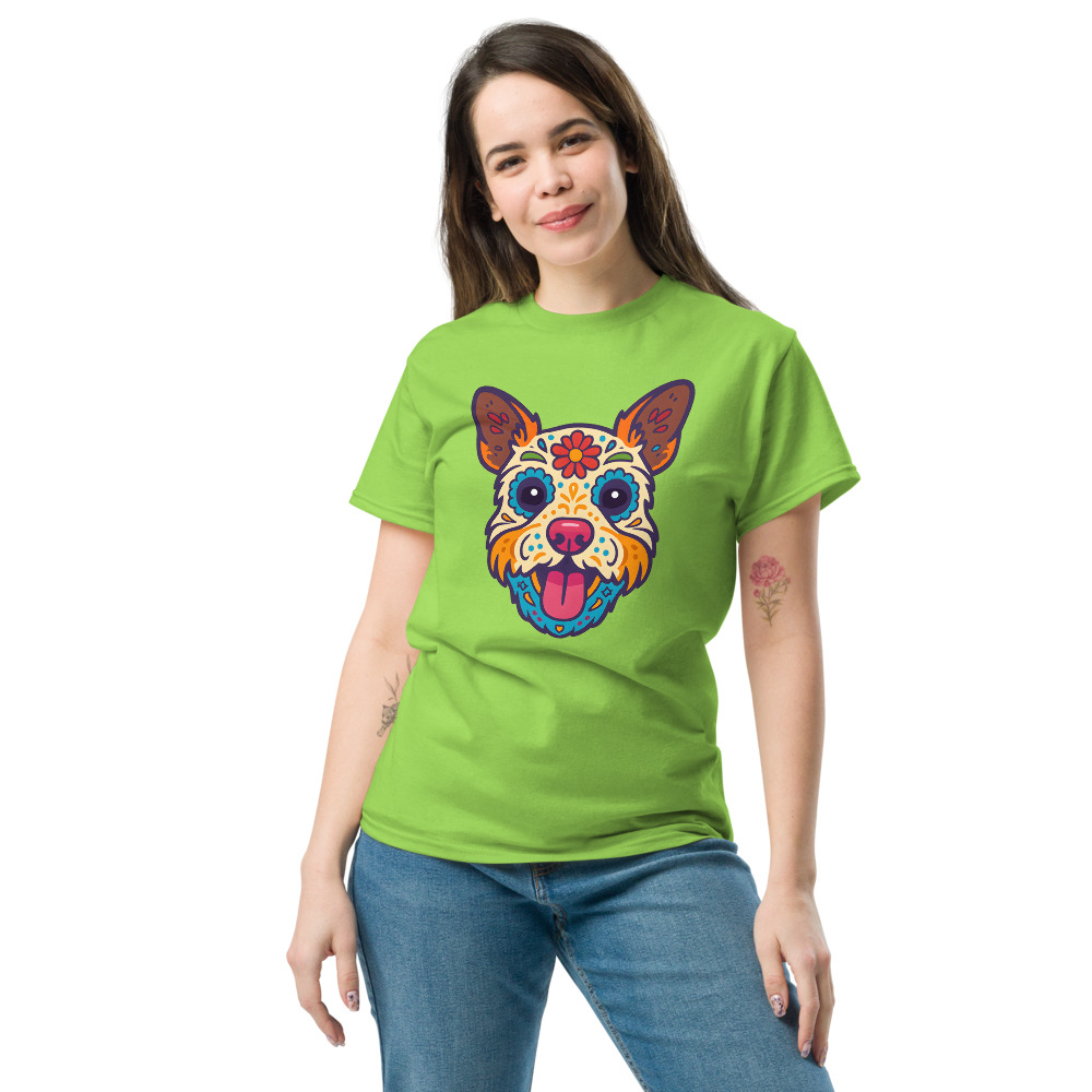 Miniature Schnauzer in Day of Dead style with bright colors - Image 7