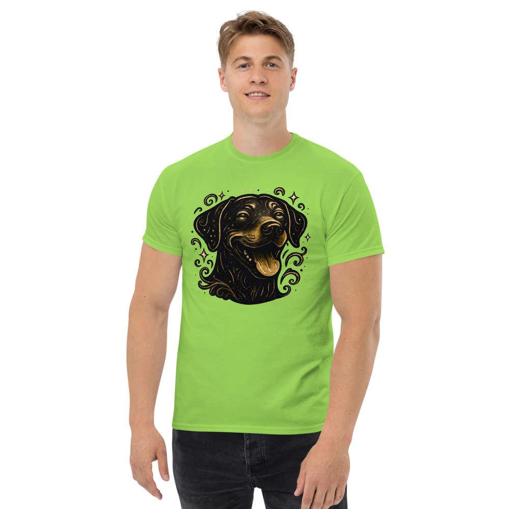 Rhodesian Ridgeback in whimsical fantasy style with black and gold colors - Image 4