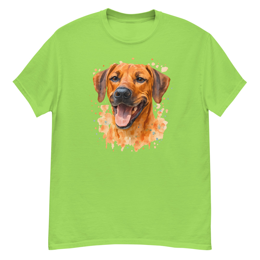 Rhodesian Ridgeback in watercolor splash style with colorful tones - Image 3