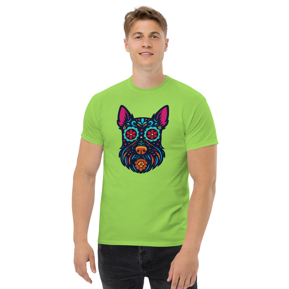 Scottish Terrier in Day of Dead style with bright colors - Image 6