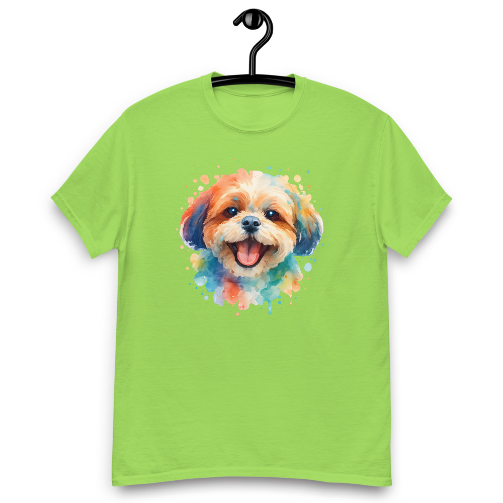 Shih Tzu in watercolor splash style with vibrant colors - Image 3