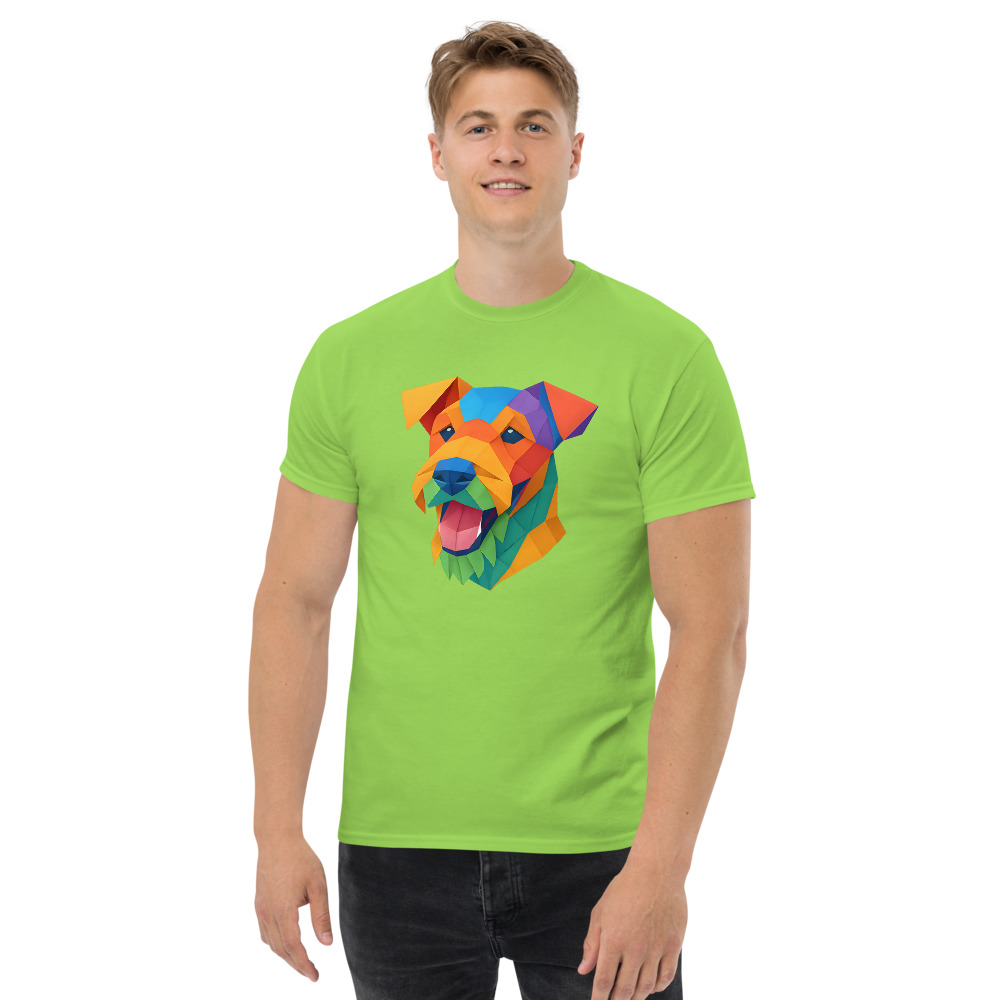 Airedale Terrier in origami paper style with bright colors - Image 4