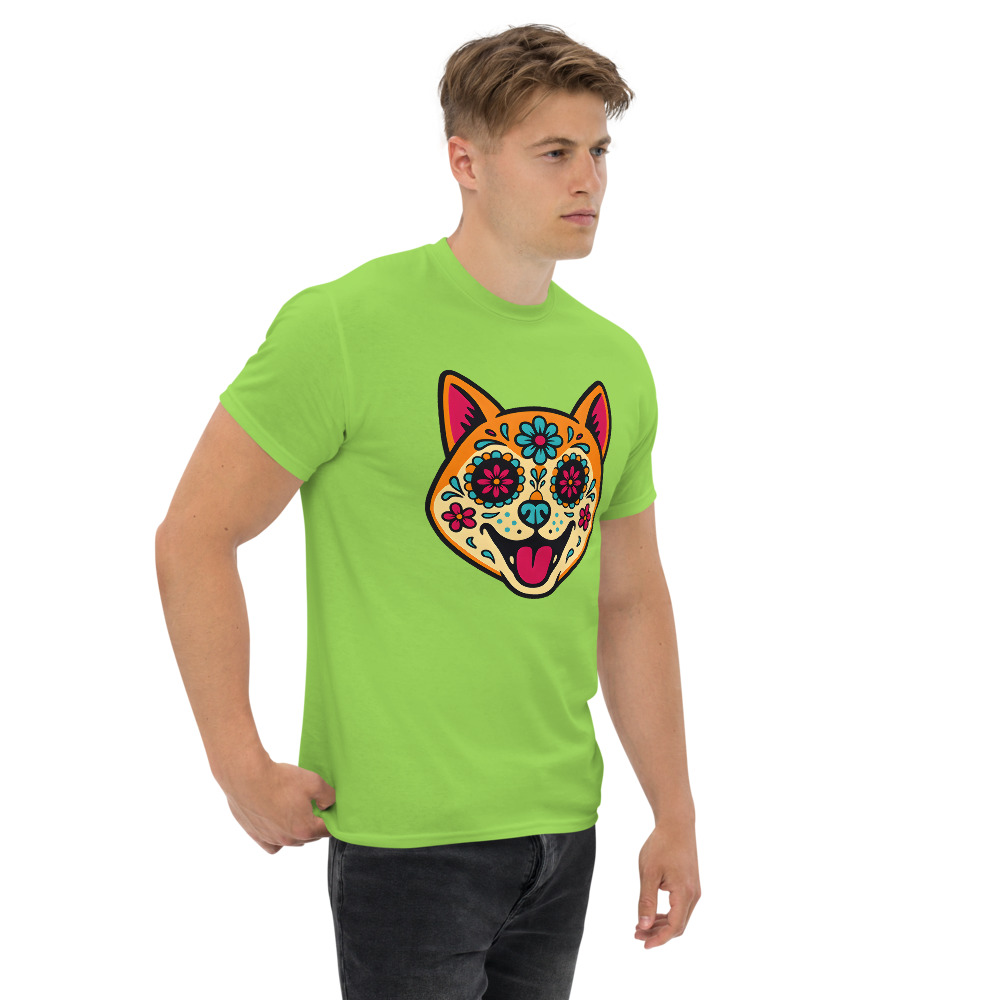 Shiba Inu in Day of Dead style with bright colors - Image 3