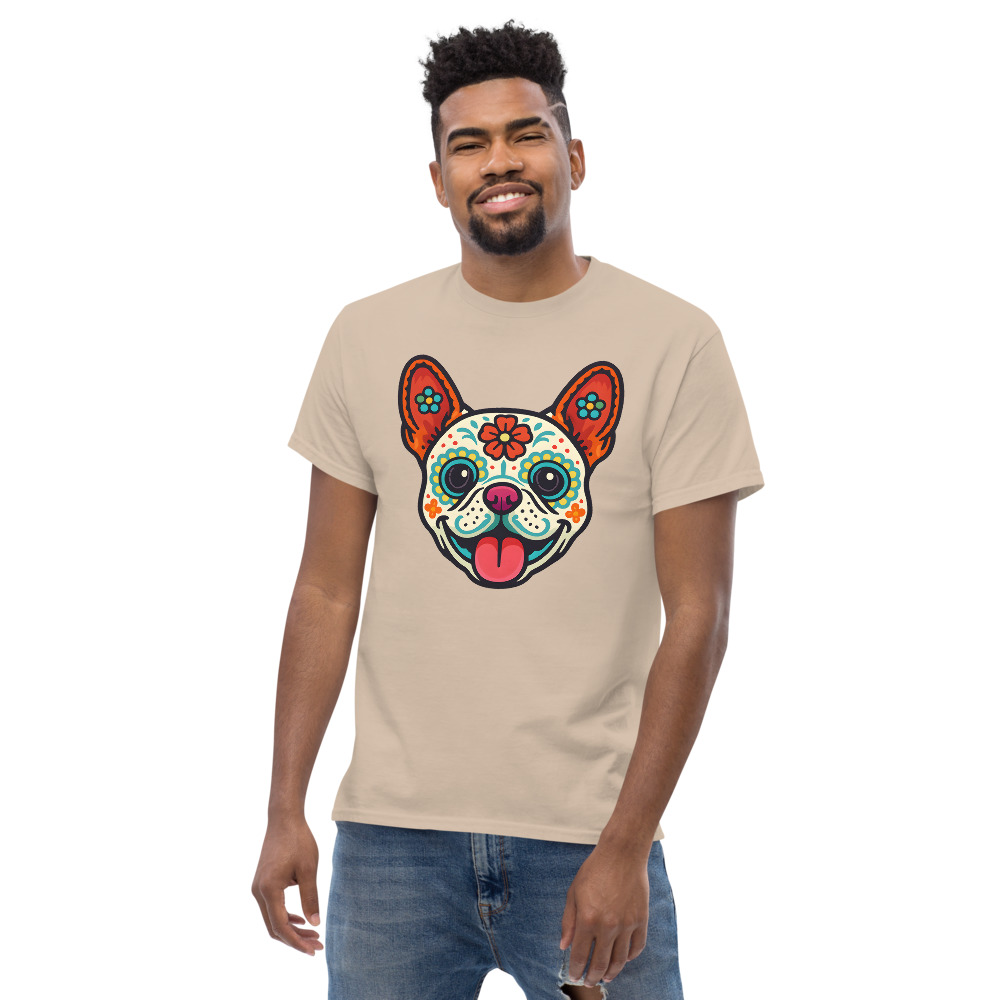 French Bulldog in Day of Dead style with bright colors - Image 3
