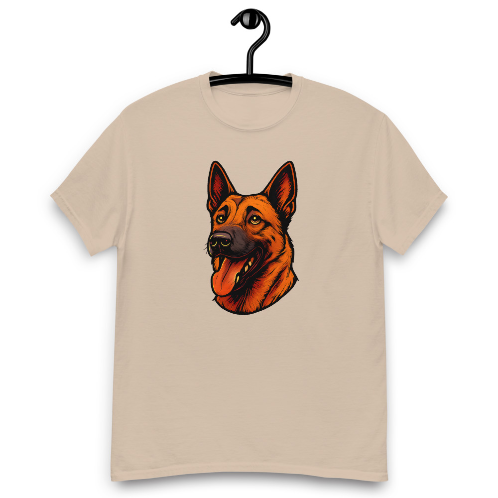 Belgian Malinois in comic book style with warm colors - Image 4
