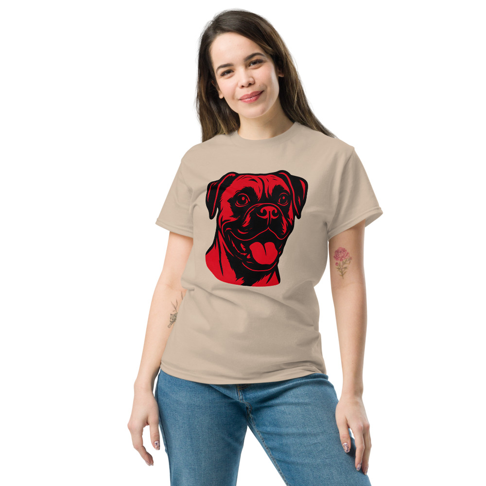 Boxer Dog in Pop Art style with Bright Red and Deep Black - Image 6