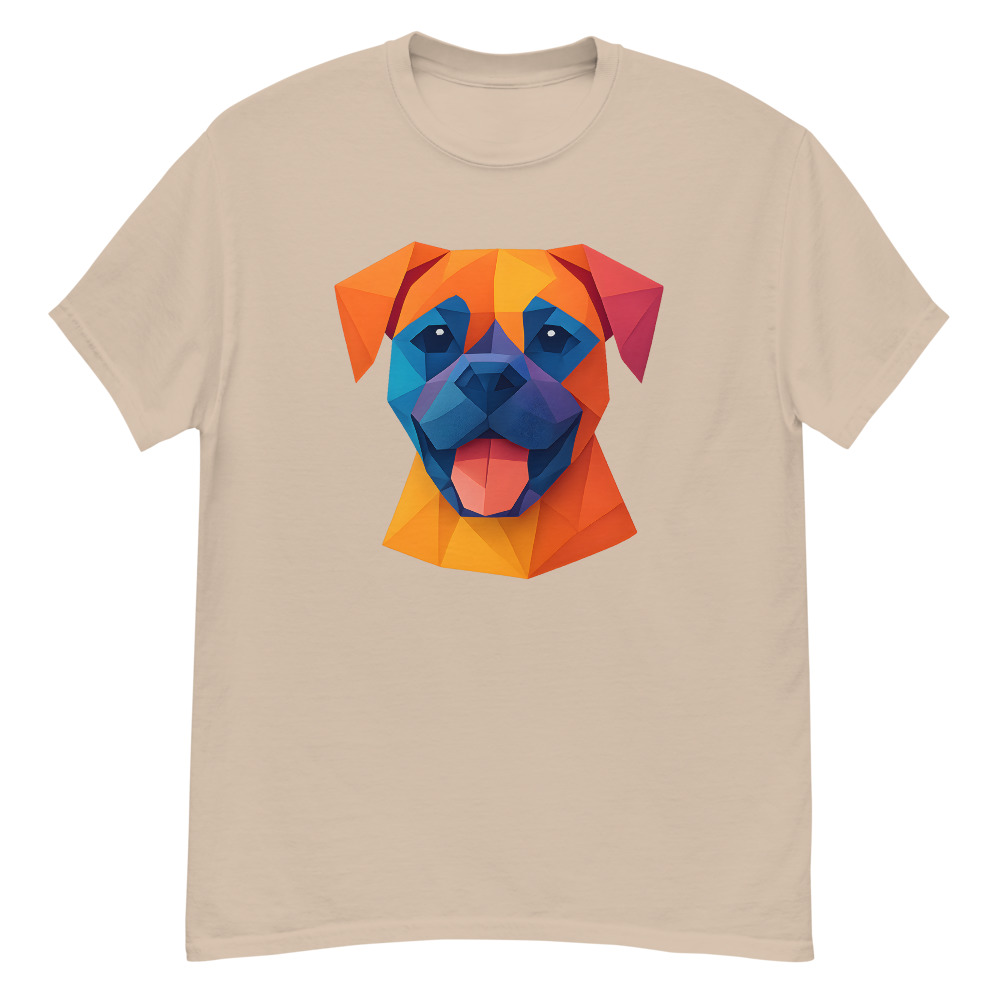Boxer dog in origami paper style with bright colors - Image 5