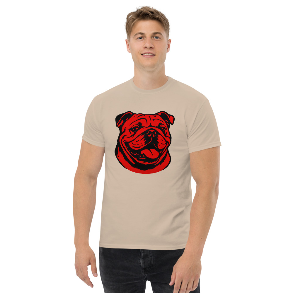 Bulldog Pop Art in Bright Red and Deep Black Colors - Image 4