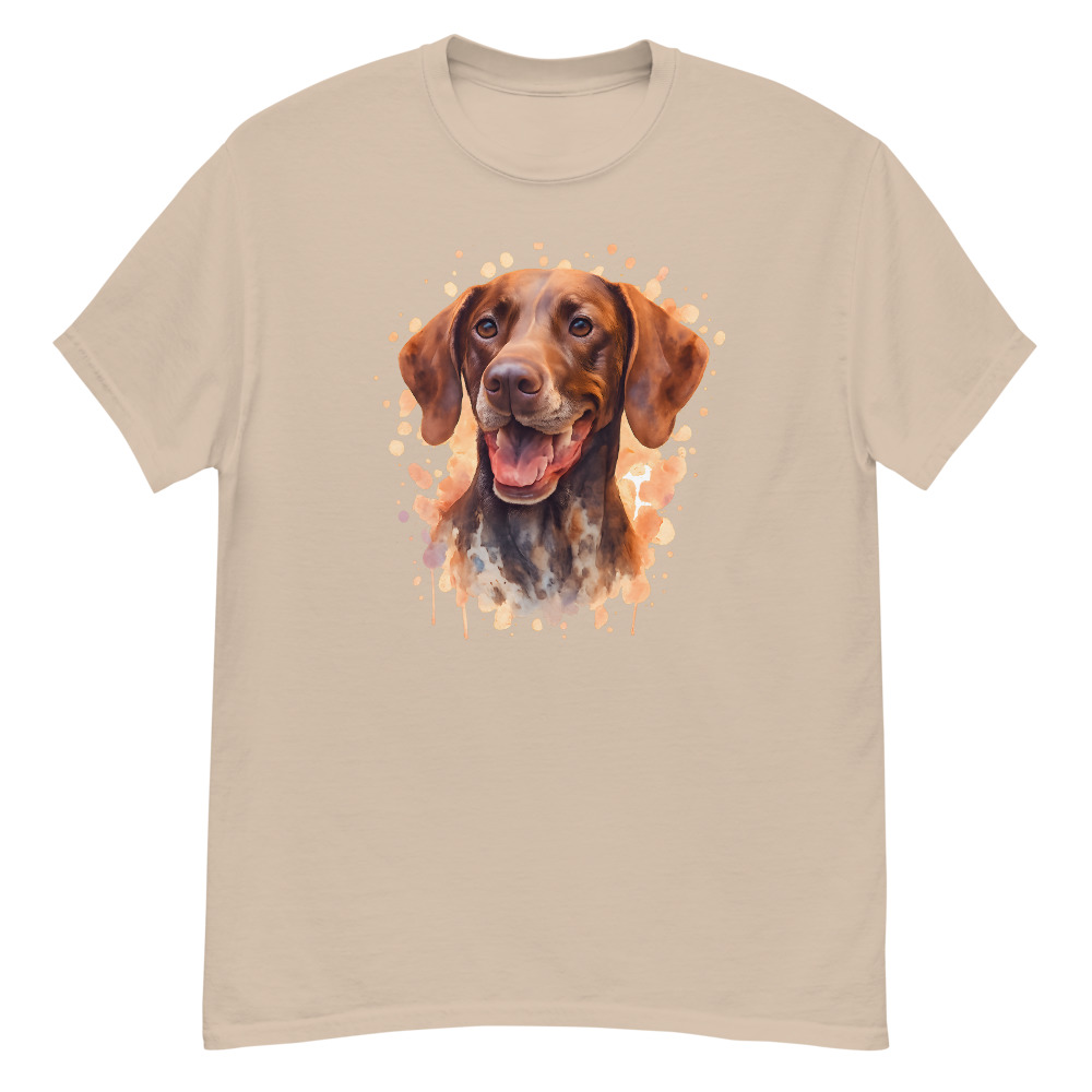 German Shorthaired Pointer in watercolor splash art style - Image 7