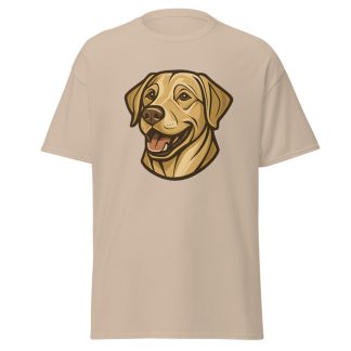 Labrador Retriever in Art Deco style with breed colors