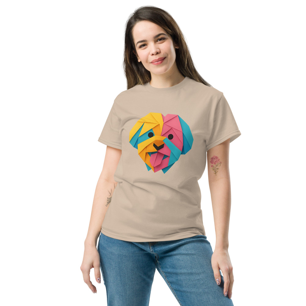 Maltese Dog in origami paper style with bright colors - Image 3