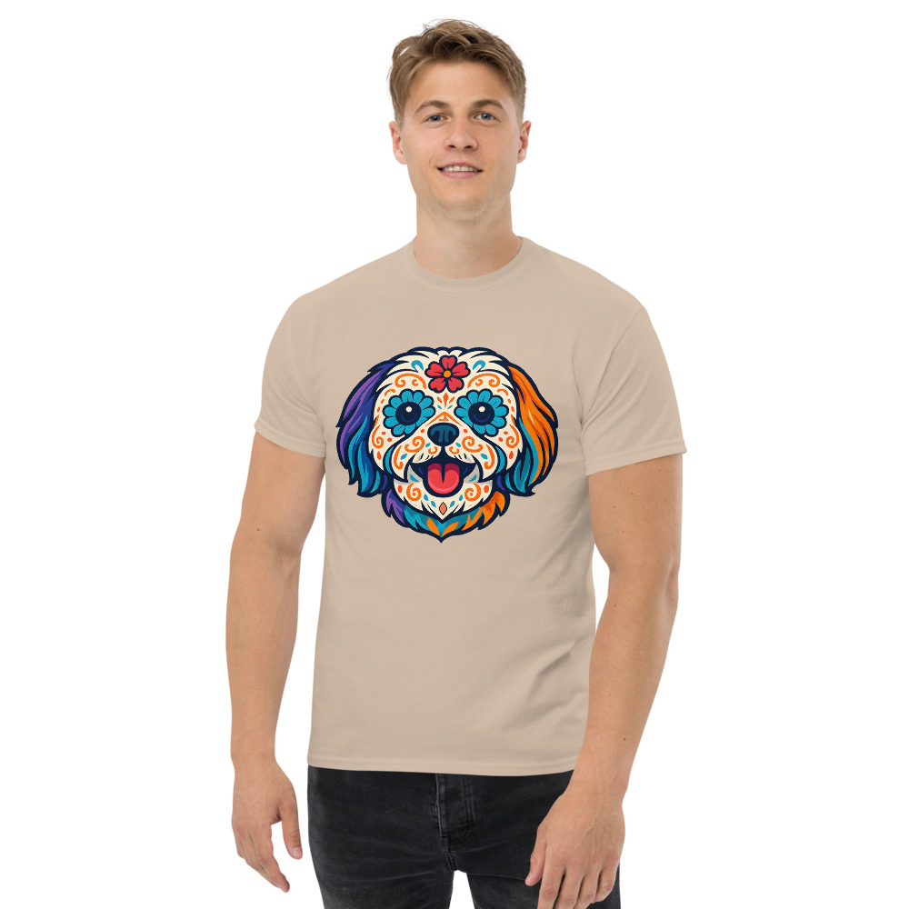 Shih Tzu in Day of Dead style with bright colors - Image 5