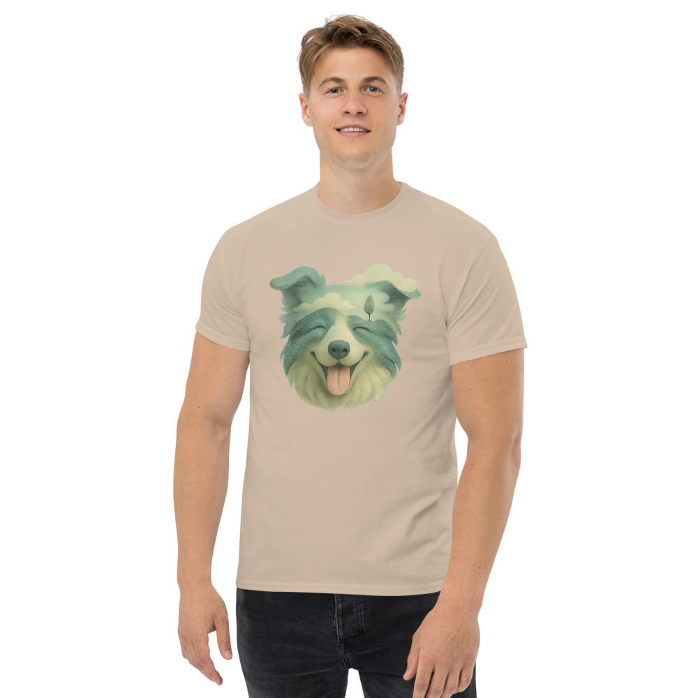 Border Collie in surrealist style with dreamlike muted palette - Image 4