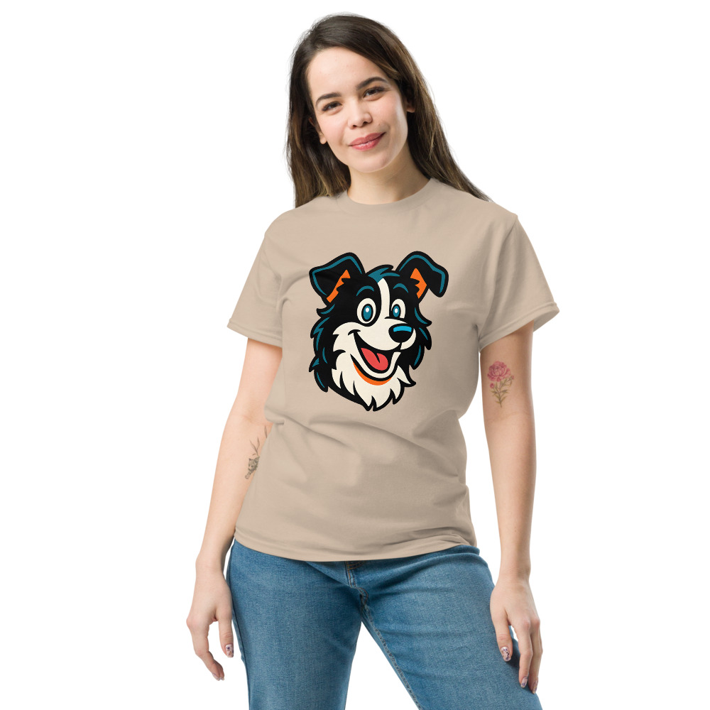 Border Collie in retro 90s cartoon style with bright colors - Image 4
