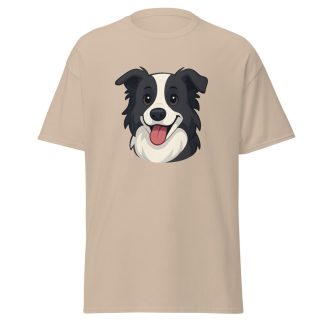 Border Collie in storybook modern style with bright clean colors