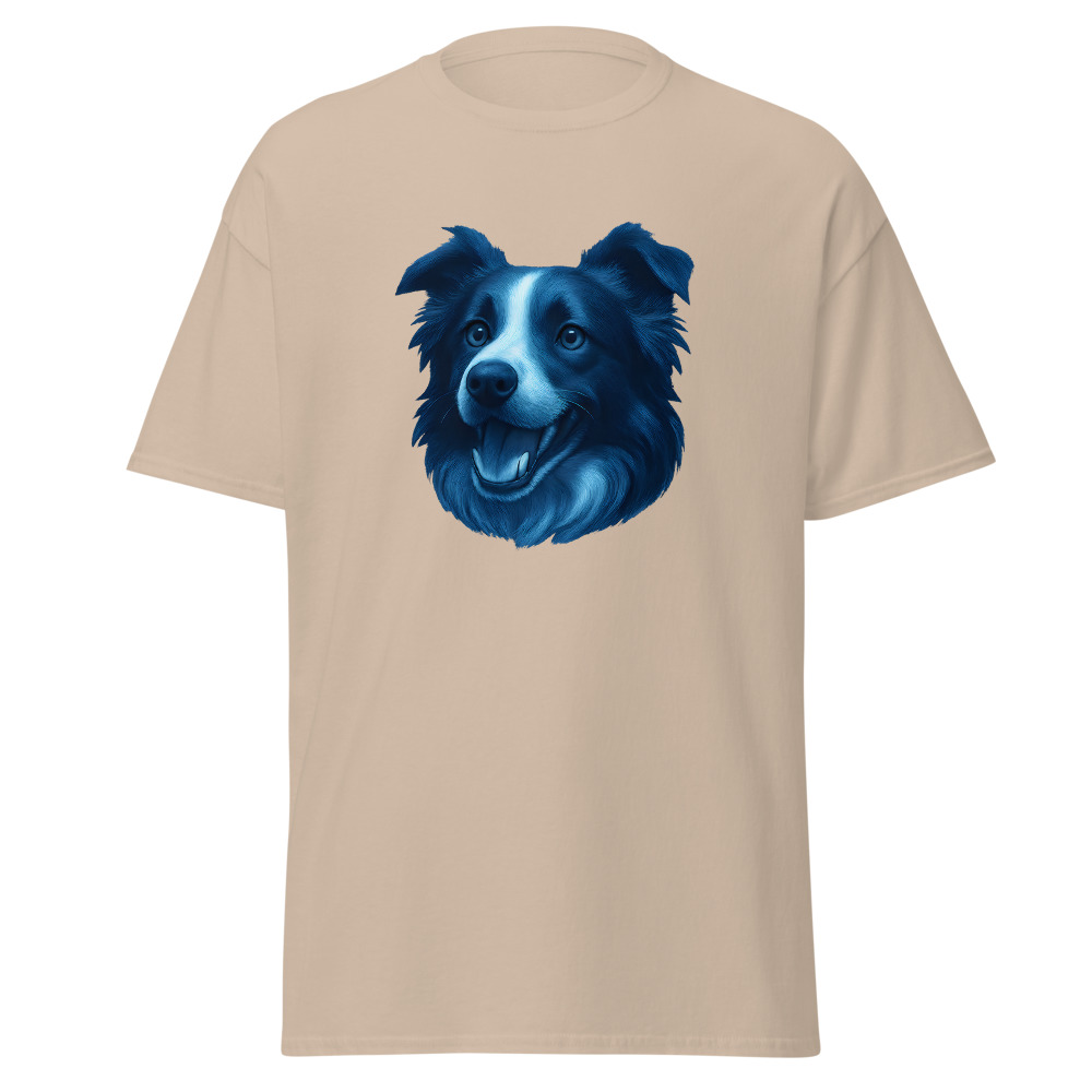 Border Collie in moonlit night style with cool blue palette - Image 5