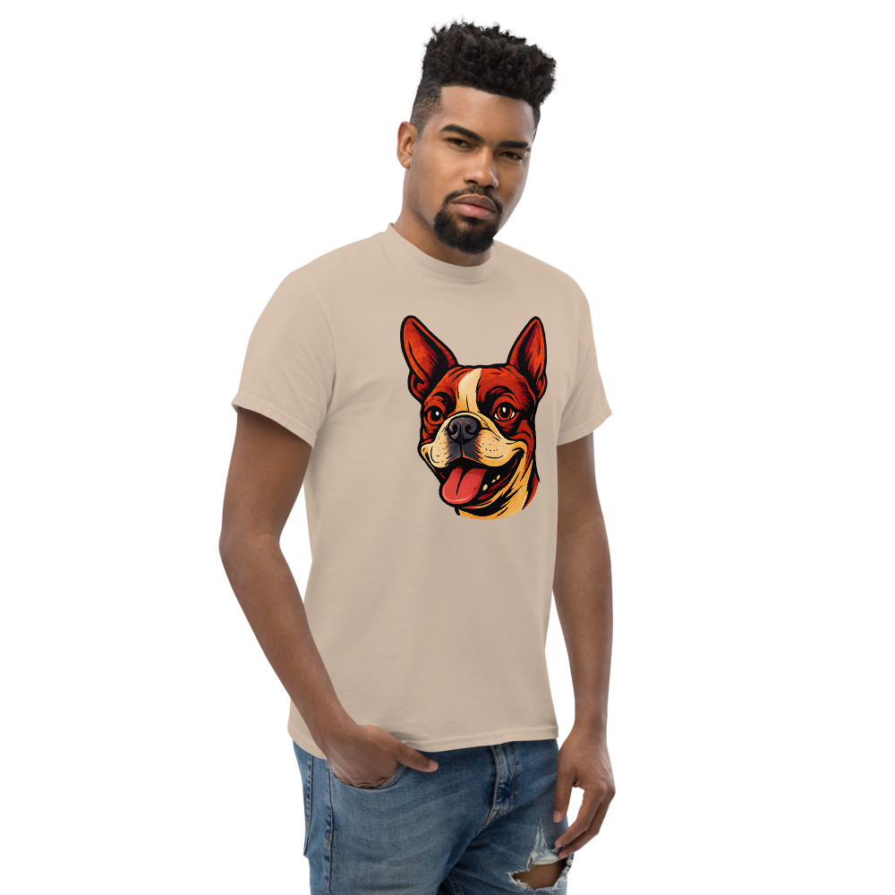 Boston Terrier in comic book style with warm colors - Image 7