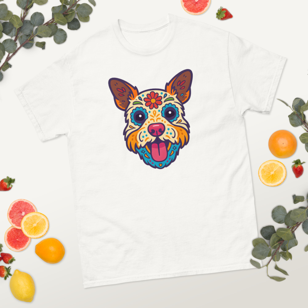 Miniature Schnauzer in Day of Dead style with bright colors - Image 8