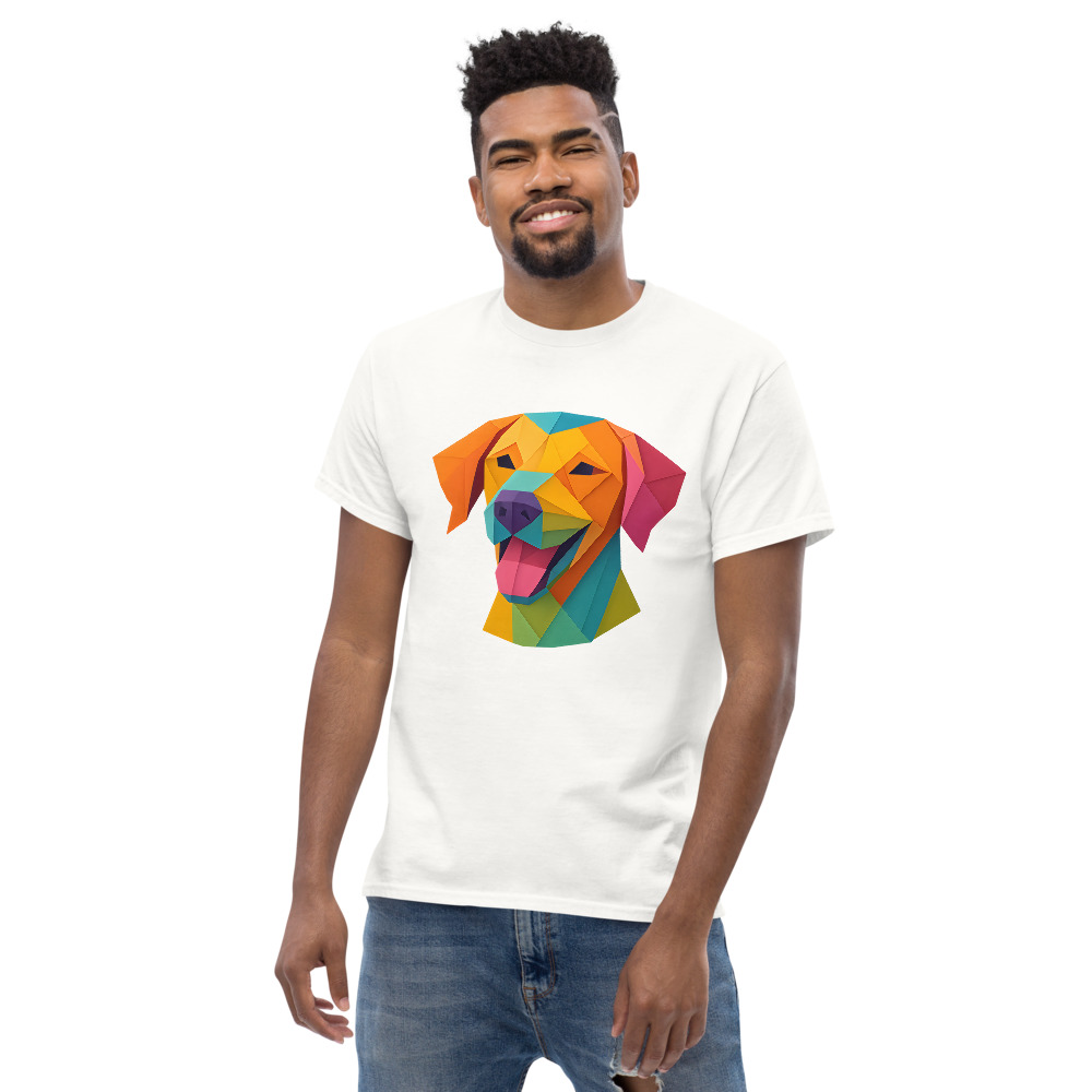 Vizsla in origami paper style with bright colors - Image 9