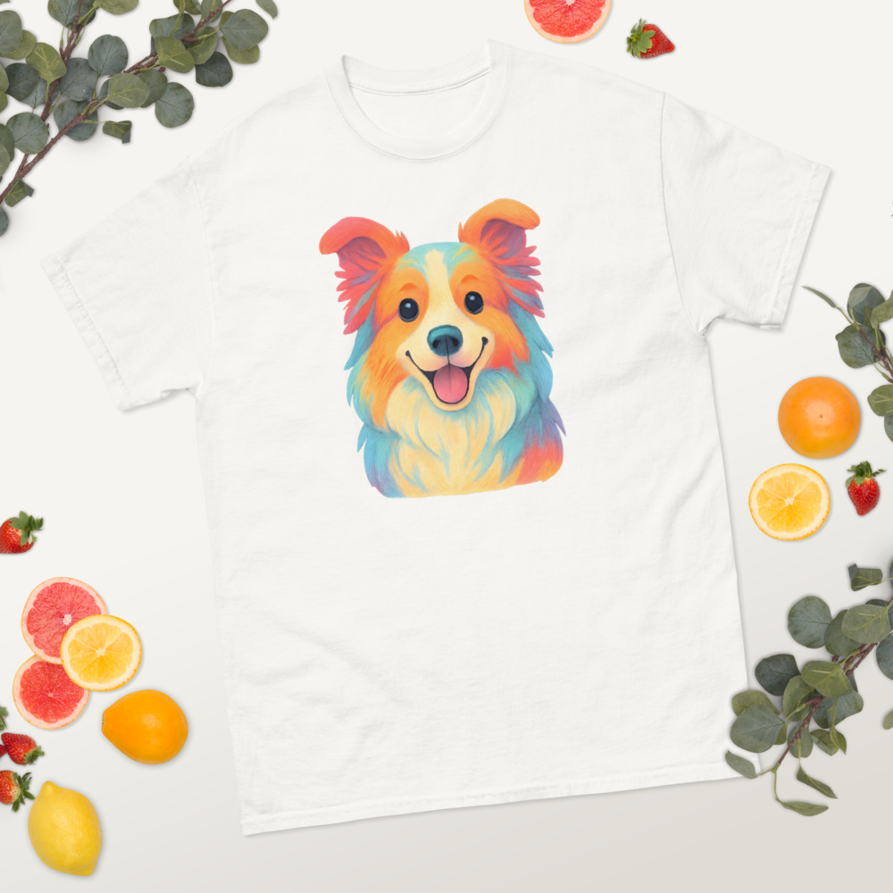 Border Collie in storybook pastel style with bright colors - Image 8