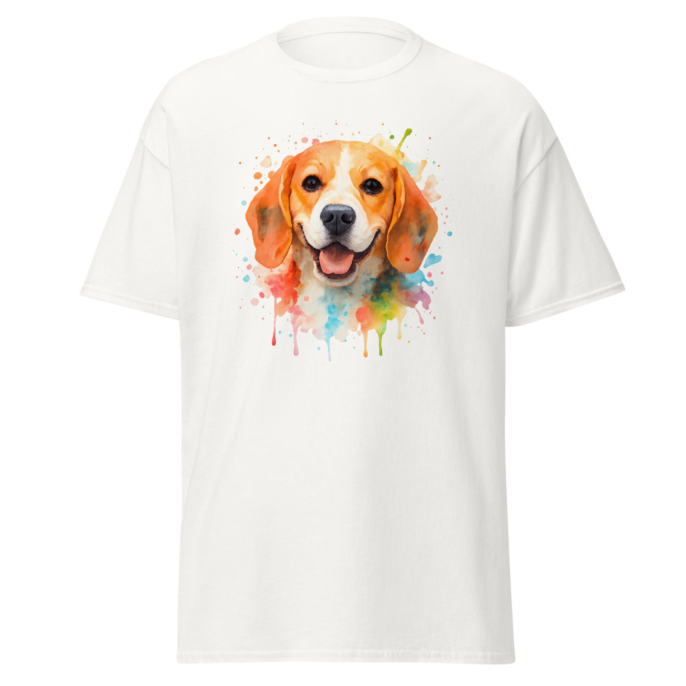 Beagle in watercolor splash style with vibrant colors - Image 8