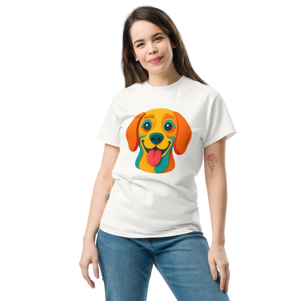 Beagle in paper cutout style with bright colors - Image 8
